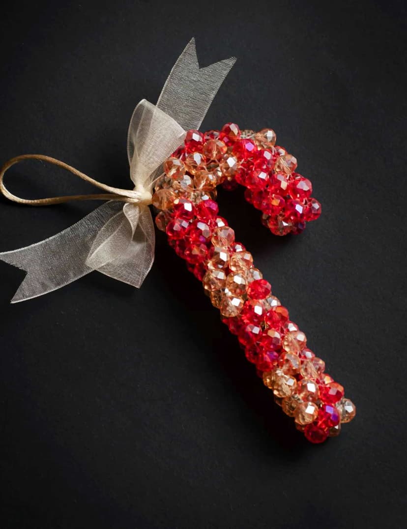 Christmas tree ornament two color Large size (Length13 cm ×wide 6.5 cm) - 2
