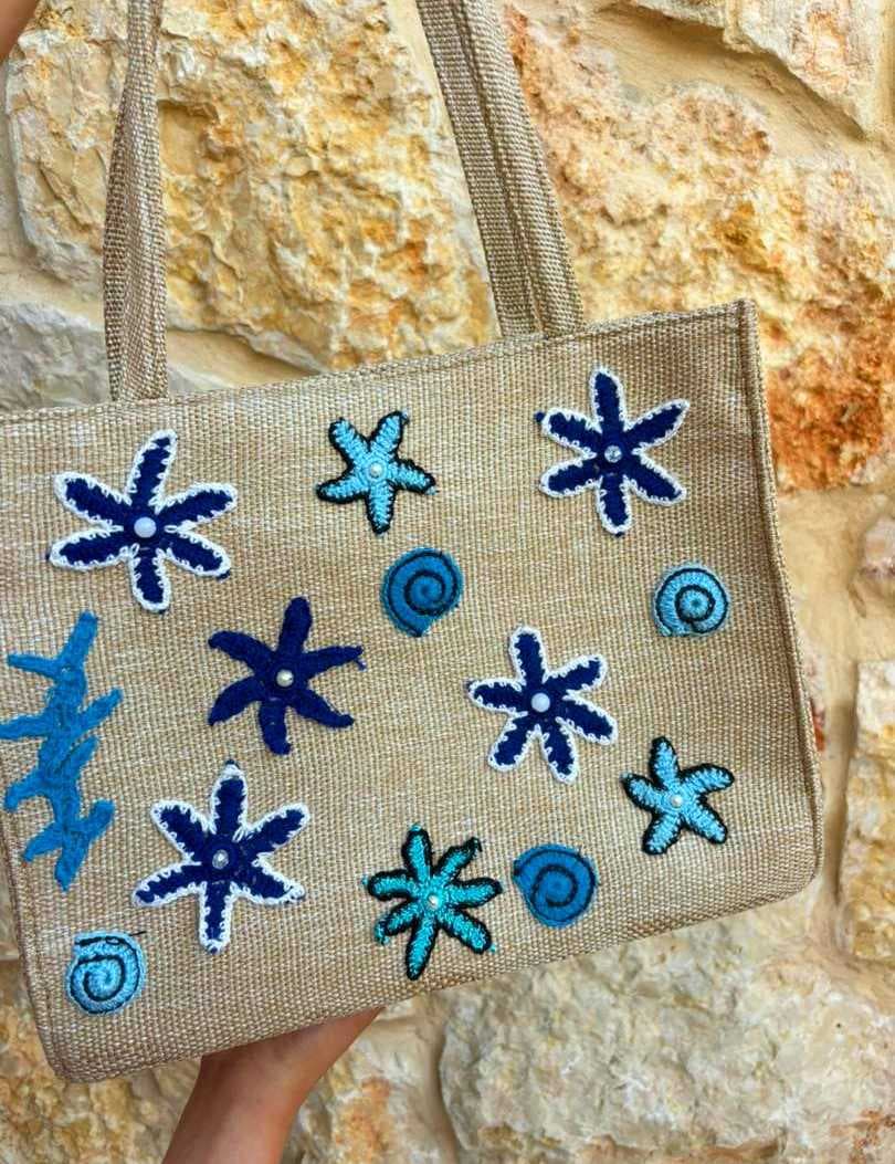 A large and stylish fabric tote bag