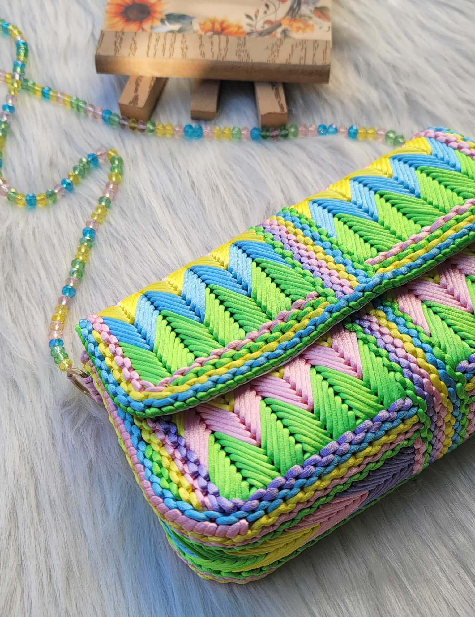handwoven-satin-bag-in-rainbow-colors