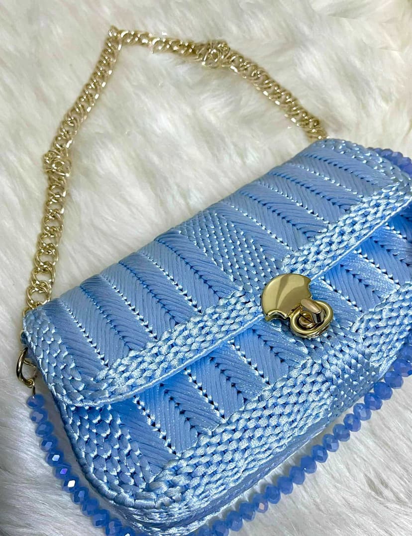 An elegant women’s crossbody handbag Blue - 2