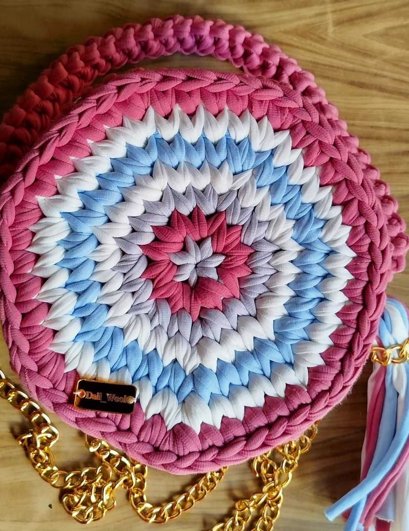 a unique and distinctive handmade bag pinkish - 2