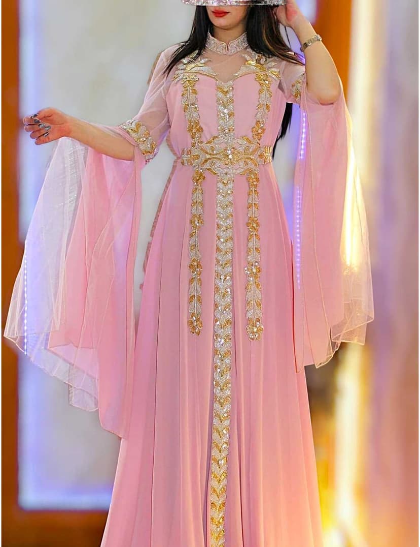 A luxurious caftan Pink  2XL - 2