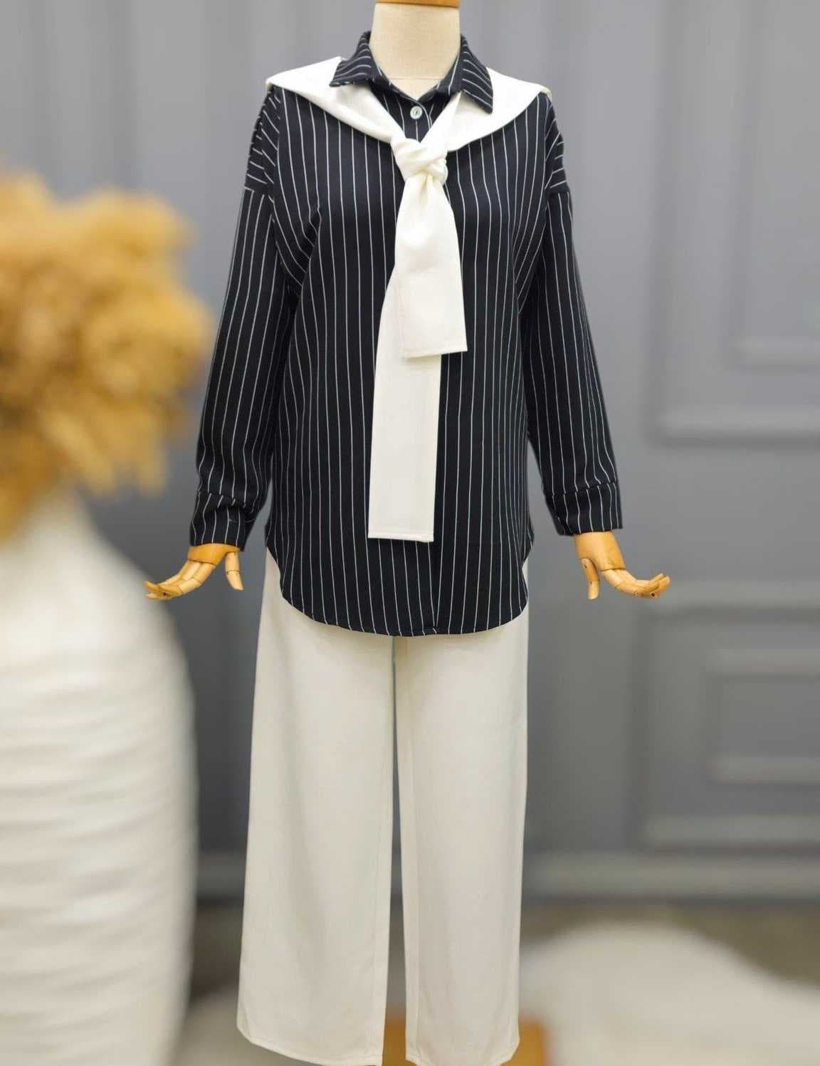 striped set black  L