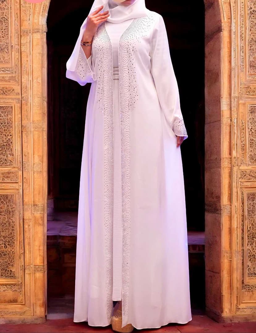 White Abaya 4XL - 2