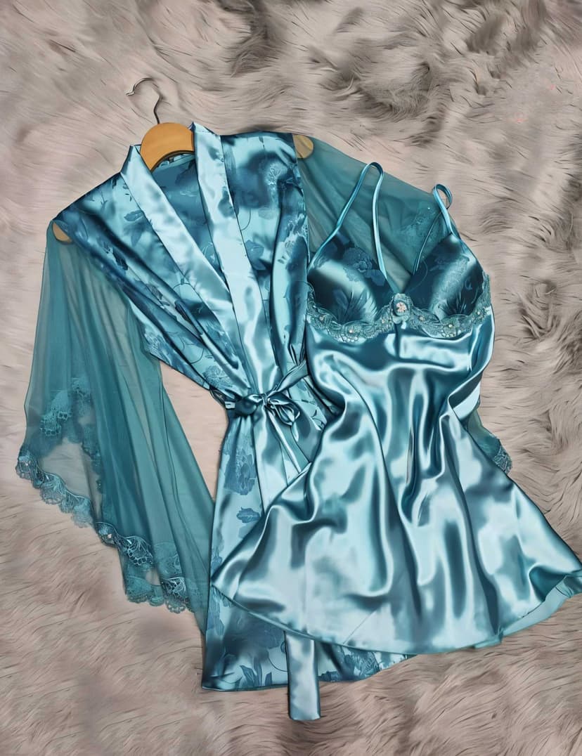 satin jacquard set olive  44 - 2