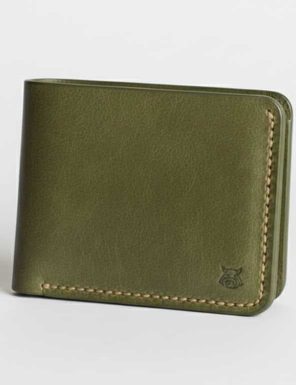 The Premium Natural Leather Wallet olive